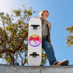 Skateboard Tableau blanc Neon Dragon