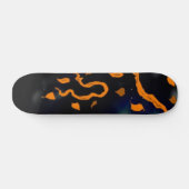 Skateboard Tableau de bord Abstrait orange (Horz)