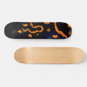 Skateboard Tableau de bord Abstrait orange (Horz)