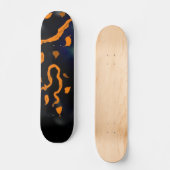 Skateboard Tableau de bord Abstrait orange (Recto)
