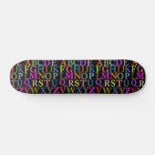 Skateboard Tableau de bord Alphabet (Horz)