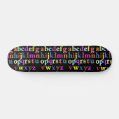 Skateboard Tableau de bord Alphabet (Horz)