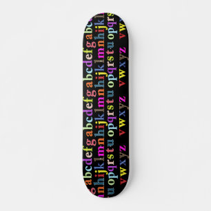 Skateboard Tableau de bord Alphabet