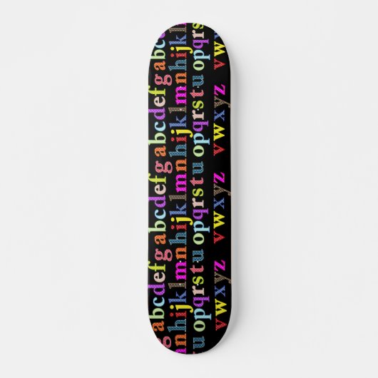 Skateboard Tableau de bord Alphabet (Devant)