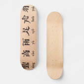 Skateboard Tableau de bord alphabétique chinois (Recto)