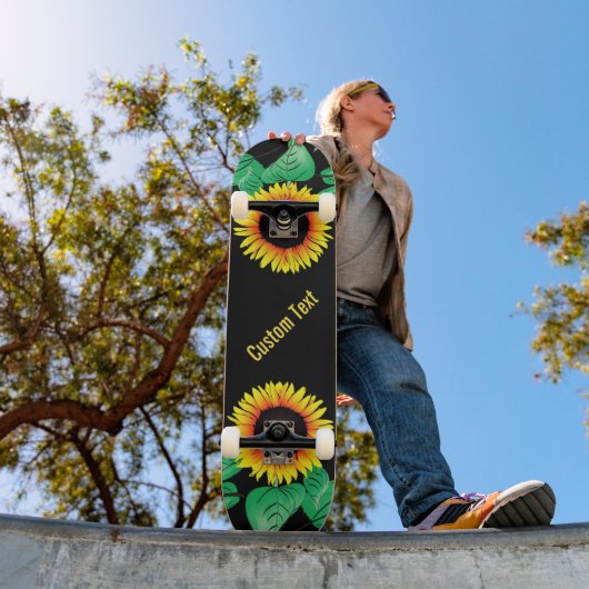 Skateboard Tableau de bord avec tournesol (Extérieur 1)