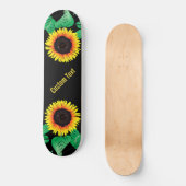 Skateboard Tableau de bord avec tournesol (Recto)