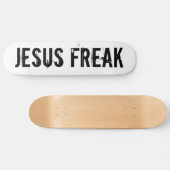Skateboard Tableau de bord blanc de Jesus Freak (Horz)