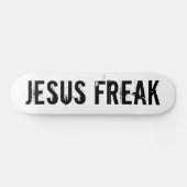 Skateboard Tableau de bord blanc de Jesus Freak (Horz)