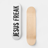 Skateboard Tableau de bord blanc de Jesus Freak (Recto)