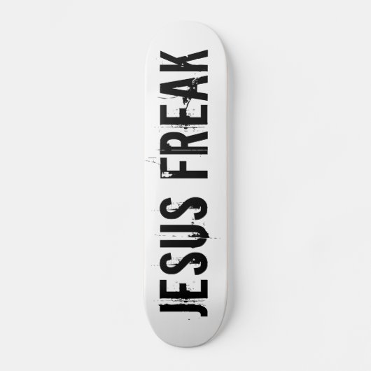 Skateboard Tableau de bord blanc de Jesus Freak (Recto)