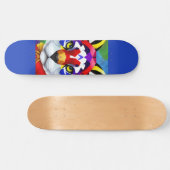 Skateboard Tableau de bord bleu chat d'Alexander (Horz)