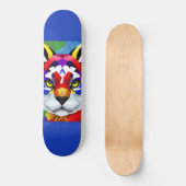Skateboard Tableau de bord bleu chat d'Alexander (Recto)