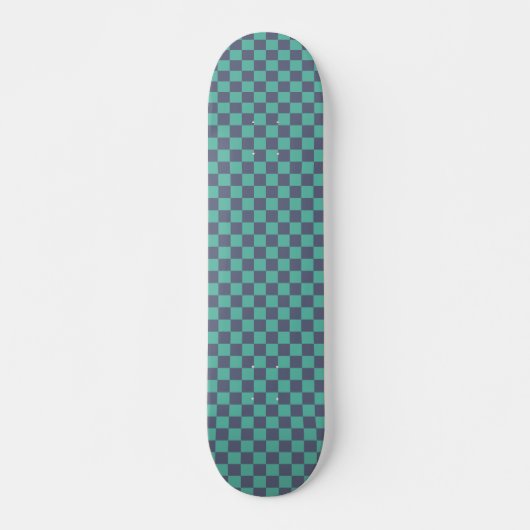 Skateboard Tableau de bord bleu et vert (Devant)