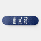 Skateboard Tableau de bord bleu Jeans Fabric (Horz)