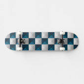 Skateboard Tableau de bord bleu Motif géométrique (Horz)