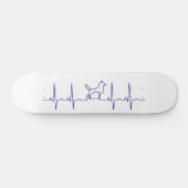 Skateboard Tableau de bord Blue Dog Heartbeat (Horz)