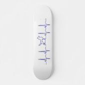 Skateboard Tableau de bord Blue Dog Heartbeat (Devant)