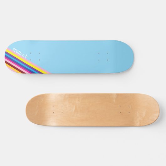 Skateboard tableau de bord brisé (Horz)