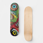 Skateboard Tableau de bord Brown de la Marine Abstraite (Recto)