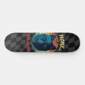 Skateboard Tableau de bord Carton bleu Loup (Horz)