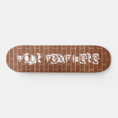 Skateboard Tableau de bord de briques de texte personnalisé (Horz)