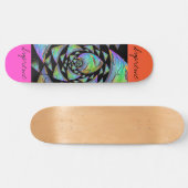 Skateboard Tableau de bord de conception Plante Abstrait (Horz)