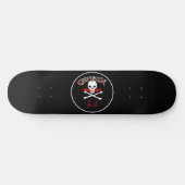 Skateboard Tableau de bord de Jolly roger personnalisé (Horz)