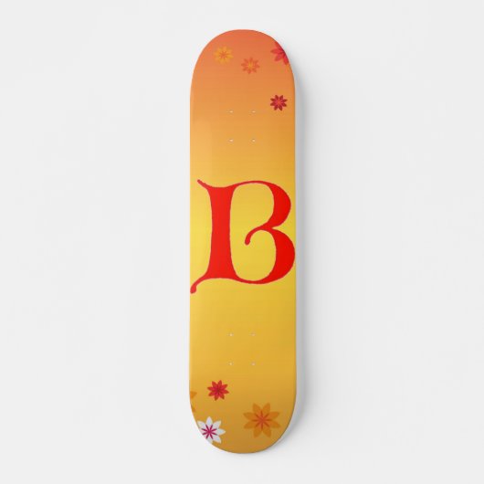 Skateboard Tableau de bord de la lettre B (Devant)