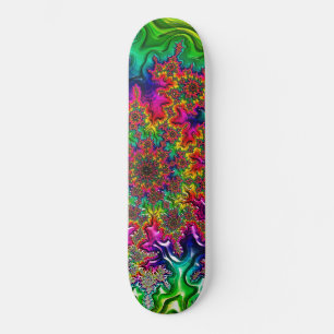 Skateboard Tableau de bord de l'explosion des couleurs Mandel