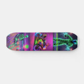 Skateboard Tableau de bord de Neon imaginaire (Horz)