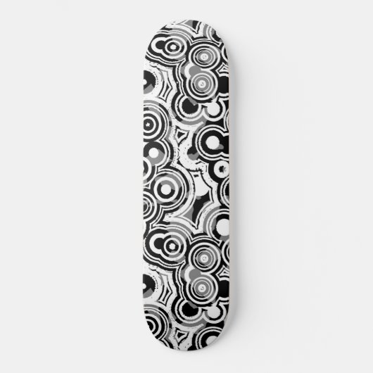 Skateboard Tableau de bord des cercles abstraits (Recto)