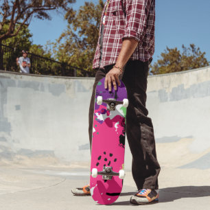 Skateboard Tableau de bord des graffitis d'art