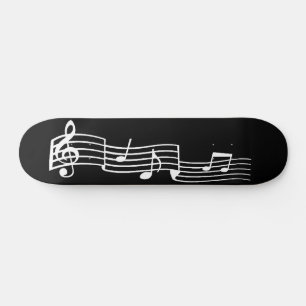 Skateboard Tableau de bord des notes musicales