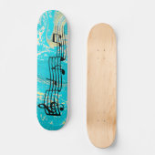 Skateboard Tableau de bord des notes musicales (Recto)
