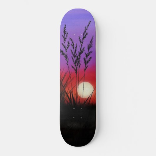 Skateboard Tableau de bord du coucher de soleil (Recto)