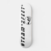 Skateboard Tableau de bord du logo "2 pieds" (Recto)