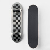 Skateboard Tableau de bord en métal brillant (Recto)