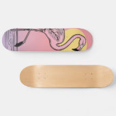 Skateboard Tableau de bord Flamant rose (Horz)