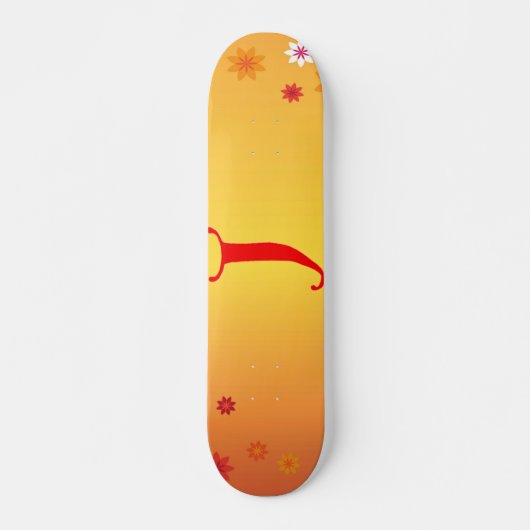 Skateboard Tableau de bord Lettre J (Devant)