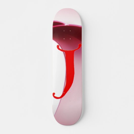 Skateboard Tableau de bord Lettre J (Devant)