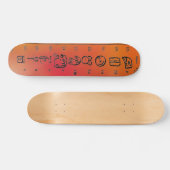 Skateboard Tableau de bord Maya Alphabet (Horz)
