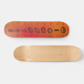 Skateboard Tableau de bord Maya Alphabet (Horz)