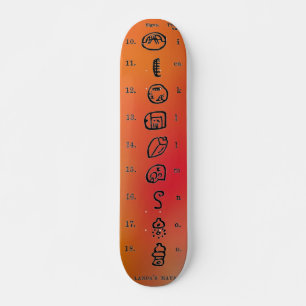 Skateboard Tableau de bord Maya Alphabet