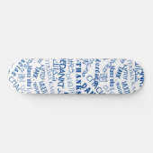 Skateboard Tableau de bord multilingue Merci (Horz)