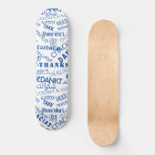 Skateboard Tableau de bord multilingue Merci (Recto)