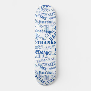 Skateboard Tableau de bord multilingue Merci