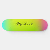 Skateboard Tableau de bord Neon Ombre personnalisé cool (Horz)