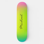 Skateboard Tableau de bord Neon Ombre personnalisé cool (Recto)