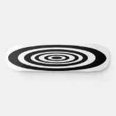 Skateboard Tableau de bord noir et blanc Surf Ovals (Horz)